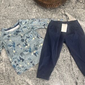 Baby Capilene Baselayer Blue 6-12mo